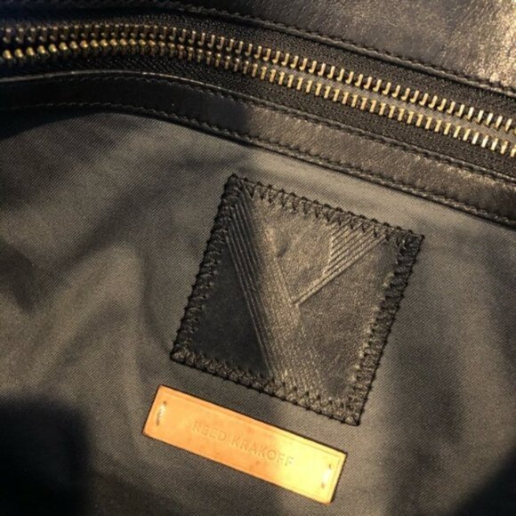 Reed Krakoff Black Leather Abstract Tote - Picture 5 of 8